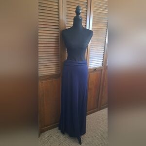 Heart & Hips Deep Blue Maxi Skirt